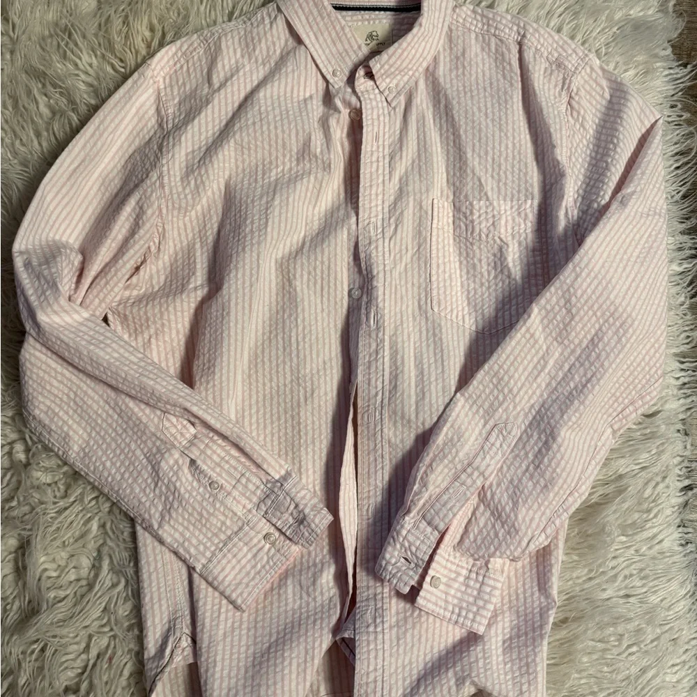 Surfside Supply Pink Casual Button Down Shirt - Picture 1 of 2